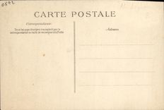El recuerdo de la POSTAL de la VENDIMIA de la revisión del 14 de julio el presidente de la mañana de la república adorna las banderas con las tropas coloniales MI