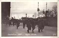 MODERN CARD Convention 1927 Legion parades Militaria
