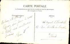 VINTAGE POSTCARD DRAWING WITH the HAND Fantasy Christmas Woman signs pink 1909