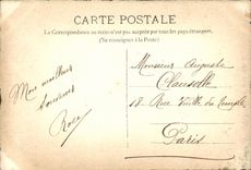 VINTAGE POSTCARD DRAWING WITH the HAND Fantasy Signs Pink Cygnes