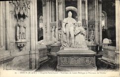 CPA Dreux Chapelle Saint Louis Tombeau de Louis Philippe et Pourtour du choeur 