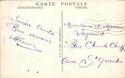 POSTAL Courbevoie de la VENDIMIA el Seine y el puente de los barcos de Courbevoie