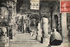 CPA Paris Musee de Cluny Interieur du palais des thermes