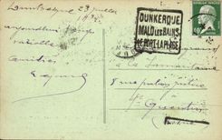 VINTAGE POSTCARD through Morvan small delays of the Jalopy Train