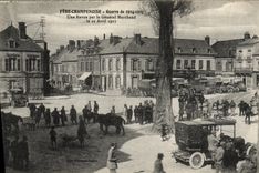 VINTAGE POSTCARD Fere Champagne a review by the General Merchant Militaria April 29th, 1917