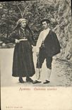 CPA Pyrenees Costumes Ossalois Folklore 