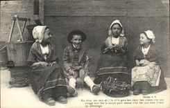 CPA Folklore Enfants