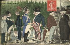 CPA Folklore autorites du pays 