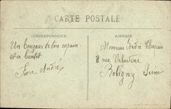 CPA Folklore Legende de St Saulge Le cochon ecrase Train 