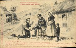 CPA Folklore Prieres Morvandelles