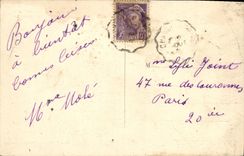 CPA Folklore Legendes de st Saulge Avion 