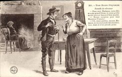 CPA Folklore Nos bons paysans remede de rebouteur 