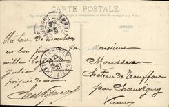 CPA Folklore au village Ane Mule 