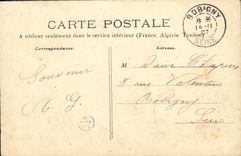 CPA Embetements d'un Morvandiau Folklore Train 