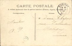 CPA Embetements d'un Morvandiau Folklore Train Bourges