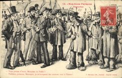 CPA Sourire du Morvan Galanterie morvandelle Train