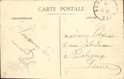 CPA Sourire du Morvan Galanterie morvandelle Train 