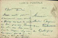 CPA Legende de St Saulge Les deux feux Pompiers 