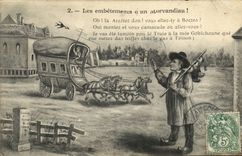 CPA Les embetements d'un Morvandiau 