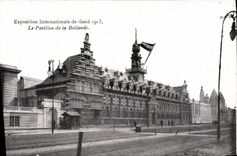 VINTAGE POSTCARD International exhibition of Ghent 1913