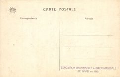 VINTAGE POSTCARD the Belfry Haille with Cloths and the Tower of St Bavon Ghent