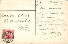 VINTAGE POSTCARD St Cristophe Visitation of the Virgin