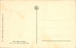 Ruinas de la POSTAL de la VENDIMIA de las ruinas de los ypres de los mercados y de los lugares magníficos Militaria