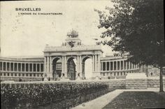 POSTAL Bruselas de la VENDIMIA la arcada del quincuagésimo aniversario