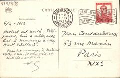 VINTAGE POSTCARD Ostend View of part of the Beach and Dam