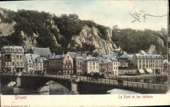 VINTAGE POSTCARD Dining the Bridge and Rocks