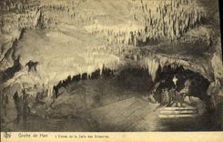 CPA Grotte de Han L'Entree de la Salle des Draperies