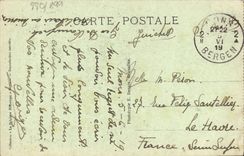 VINTAGE POSTCARD Mons the town hall