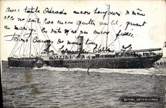 VINTAGE POSTCARD Ostend Left the Trunk Boat