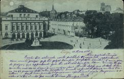 VINTAGE POSTCARD Liege the theater
