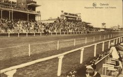 CPA Ostende Hippodrome Wellington Les tribunes Hippisme 