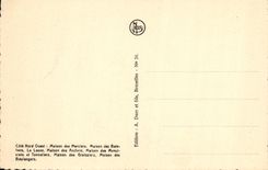 VINTAGE POSTCARD Brussels the large one places Marche