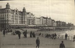 VINTAGE POSTCARD Ostend large hotels