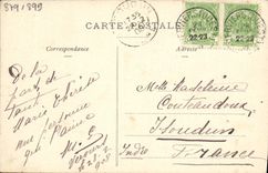 VINTAGE POSTCARD Verviers Balloon Dirigeale Garden of the harmony Balloon