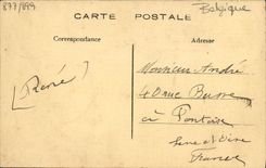 CPA Souvenir de Waterloo Monument des Prussiens