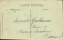 VINTAGE POSTCARD Militaria Boundary-line ruins