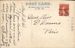 CPA Femme Japon Nippon dedicace Shimodo Paris 