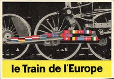 VINTAGE POSTCARD Train of Europe