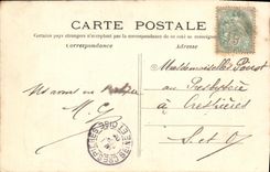 VINTAGE POSTCARD Museum of Louvre Paris Greuze the jug cassee