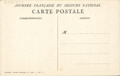 VINTAGE POSTCARD old woman and child