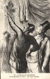 VINTAGE POSTCARD Daumier Fair a 1867 true cicerone