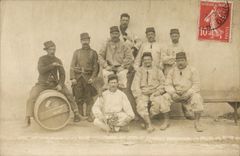 Real photo Camp of Avord Miltiaria