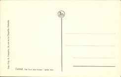 VINTAGE POSTCARD Ostend the city and Kursall taken in the plane