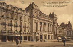 POSTAL Amberes de la VENDIMIA la nueva ópera flamenca