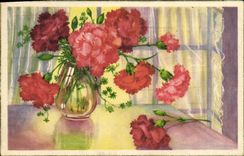 CPA Fantaisie Fleurs