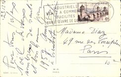 CPA Fantaisie Fleurs Fer a cheval 